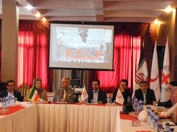 Health Emergencies in Large Populations course, organized jointly by ICRC and IRCS, Tehran, 2016
